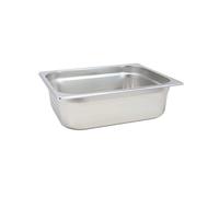 UNIQUE HOME LIVING Gastronorm Pan 1/2, Stainless Steel Food Container Gastronorm Tray 10cm Deep, Hot and Cold Food Storage Containers, Stackable 1/2 GN Catering Pan Without Lid, Rust-Resistant