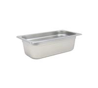 UNIQUE HOME LIVING Gastronorm Pan 1/3, Stainless Steel Food Container Gastronorm Tray 10cm Deep, Hot and Cold Food Storage Containers, Stackable 1/3 GN Catering Pan Without Lid, Rust-Resistant