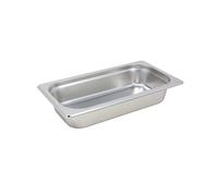 UNIQUE HOME LIVING Gastronorm Pan 1/3, Stainless Steel Food Container Gastronorm Tray 6.5cm Deep, Hot and Cold Food Storage Containers, Stackable 1/3 GN Catering Pan Without Lid, Rust-Resistant