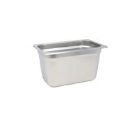 UNIQUE HOME LIVING Gastronorm Pan 1/4, Stainless Steel Food Container Gastronorm Tray 15cm Deep, Hot and Cold Food Storage Containers, Stackable 1/4 GN Catering Pan Without Lid, Rust-Resistant