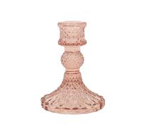 UNIQUE HOME LIVING Glass Candlestick Holder, Taper Candle Holders, Champagne Crystal Glass Candle Holder for all Formal Events, Candlelight Dinner, Wedding, Dining, Party, Home Decoration