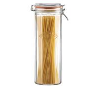 UNIQUE HOME LIVING Kilner 2.2L Glass Spaghetti Pasta Storage Jar with Lid, Tall Airtight Food Storage Container, Kitchen Pantry Glass Canister Container for Pasta Noodles Flour Cereal Coffee Beans