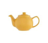 UNIQUE HOME LIVING Mustard Yellow 2 Cup Teapot 450ml Stoneware Tea Serving Pot