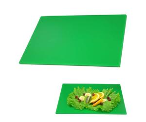UNIQUE HOME LIVING Professional Chopping Board, Kitchen Catering Food Prep Large Cutting Boards, Colour Coded - Green Chopping Board for Salad & Fruits, Anti-Slip Surface, Easy to Clean, 45 x 30cm