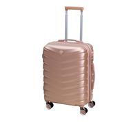 UNIQUE HOME LIVING Suitcase 20-Inch Carry On Suitcase Hand Luggage, Hard Shell ABS Expandable Travel Luggage with 8 Spinner Wheels, Lightweight Durable Cabin Bag Trolley with Lock, Denver, Rose Gold