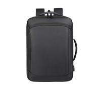 UNIQUE HOME LIVING Travel Laptop Backpack, Expandable Laptop Bag with USB Charging Port, Lightweight Nylon Backpack, Water Resistant Work Bag School Rucksack for Men and Women (Black)