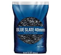 UNIQUE HOME LIVING UHL Decorative Stone Chippings Rock Slate Garden Patio Gravel Aggregates for Driveway Paths Landscape Flower Bed, Natural Stone Pebbles for Plant Pots Vases, BLUE SLATE 20-40mm