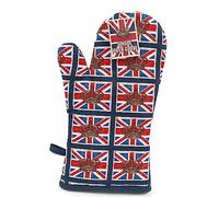 UNIQUE HOME LIVING Union Jack British Flag Oven Glove Cotton Washable Pot Pan Holder Hand Mitts