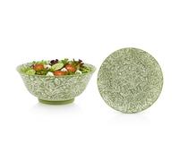 UNIQUE HOME LIVING William Morris Acorn Serving Bowl, 21cm Large Round Fine China with Glazed Finish, 1900ml Capacity, Ideal for Salad Pasta Sharing Dishes, Everyday Dining and Serving Crockery