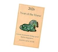 Unique Horse Themed Encouragement Card with Lovely Designs Portable for Daily Decoration Soft Resin Materials Perfect for Gift Resin Encouragement Card