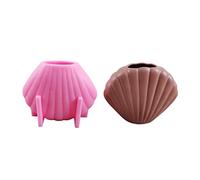 Unique Household Shell Vase Mold for Flower Flowerpot Silicone Concrete for Gypsum Planter Decor Flower Pot Resin Molds Silicone