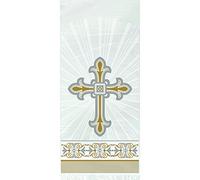 Unique Industries 43869 Gold & Silver Radiant Cross Religious Cellophane Bags, 20ct, Plastic