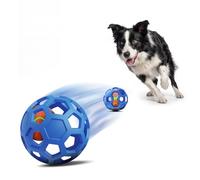 Unique Interactive Dog Toy with Ball-in-Ball Design, 4X Durable Rubber Outer Shell & Inner Smart Automatic Bouncing Ball to Keep Them Busy, Fetch&Puzzle&Chew Toys for Medium, Large High Energy Dogs