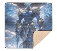 Unique Iron Warrior Soft Foam Baby Playmat for Floor Washable Infant Play Activity Mat for Babies Infants Toddlers, 50'' x 50''