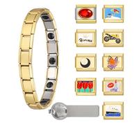 Unique Italian Charm Link Square Beads Alloy Texture Jewelry Finding Italian Charm Set For Making Unisex