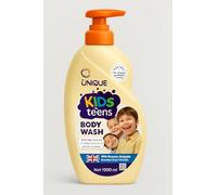 Unique Kids & Teens Natural Calendula Brightening Body Wash and Lotion Set, 2 Pieces, 1000ml and 500ml, with Aloe Vera