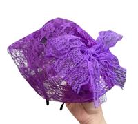 Unique Lace Bows With Hairband Wedding Guest Headgear Vintage Party Hair Accessory Headpieces For Costume Parties