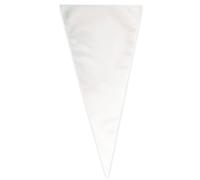Unique Cone Cellophane Bags - Clear Large 18 x 45 cm - Pack of 25 - Ideal for Parties & Weddings