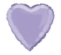 Unique Lavender Solid Heart Foil Balloon 18"