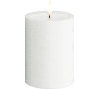 Unique LED Candles - Handmade Real Wax White Flickering Flameless Candle with 3D Real Flame™ Technology - 1500+ Hour Battery Life (7.5 x 10 cm)