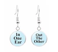 Unique Left In Right Out Ear Hook Jewelry Delicate Dangle Rings Adornment Stylish Ornaments For Fashion Lovers Modern Earrings