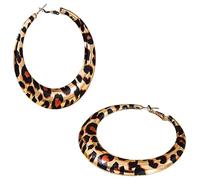 Unique Leopards Print Earrings Statement Geometric Leopards Earrings Unique Ear Rings Accessory For Modern Women