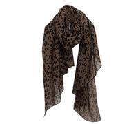 Unique Leopards Print Head Wrap Soft And Practical Polyester Scarf Soft Neck Shawl Decoration For Fashion Individuals
