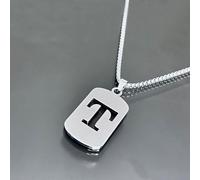 Unique Letter Necklace Crafted from Titanium Steel, Adjustable Size Between 41cm and 50cm, Personalized Charms That Help You Tell Your Story (Letter of C)