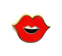 Unique Lip Shaped Brooch Lightweight Mouth Lapel Pin Jackets Bag Backpack Badge Clothes Jewelry for Everyday Wear