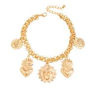 Unique Meet with Heart Charm Mixture Pant Decoration Chain Clip Plan for Cottonstyle Meet Heart Charm Trousers Chain