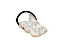 Unique Metal Braid Design HairBand for Women Stylish Ponytail Holder Hair Elastic for Various Occasion Decors Metal Braid Tie