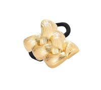 Unique Metal Braid Design HairBand for Women Stylish Ponytail Holder Hair Elastic for Various Occasion Decors Stylish Clip