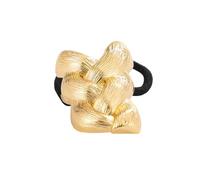 Unique Metal Braid Design HairBand for Women Stylish Ponytail Holder Hair Elastic for Various Occasion Decors Metal Braid Tie