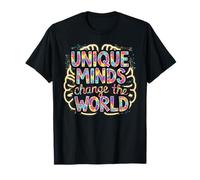 Unique Minds Change The World Puzzle Brain T-Shirt