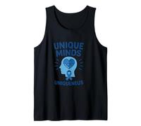 Unique Minds Uniqueness Autism Awareness Design Tank Top