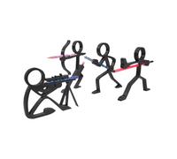 Unique Miniature 3D Printed Character Pen Holders Figure Pen Stand Pencil Cup Stylish Desktop Accessory for Work Study Writing Utensil Organizers