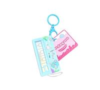 Unique Miniature ABS Animal Shape Piano Keychain, Blue | Miniature Piano with Sound Effects for Commuting Fun Decoration Kids Educational Toy Bag Accessories