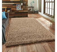 Unique Modern Large Small Non-Shedding Shaggy Rugs Soft Thick Pile Rectangle Light Beige Color Rug (60x110cm)