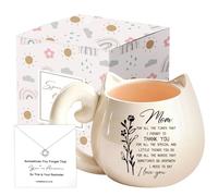 Unique Mom Christmas Gifts Ideas for Bonus Mothers, Thank You Birthday Gift from Daughters Sons, Mom Necklace Coffee Mug Mothers Day Gift Boxes