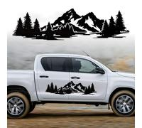 Unique Mountain Trees Car Decal, Cool Auto Sticker Waterproof Vinyl Hood Decal Car Window Sticker Mountain Graphics Body Side Door Trunk Decoration for Car SUV Truck Off-Road Vehicle Jeep RV, 100*28cm