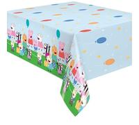 Unique Multicolor Peppa Pig Rectangular Plastic Table Cover (54" x 84") - Durable & Vibrant Design, Perfect for Parties and Events