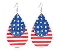 Unique National Prides Inspired Studs Earrings Comfortable Independence Day Themed Accessories for Women Girls Patriotic Star Earrings, One Size, as described, as described
