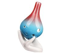 Unique Natural Smoked Ocarina Shape Ocarina Professional ocarina Ocarina 6-hole Ocarina For Beginners Alto C Key Six-hole Ocarina Glaze Gradient