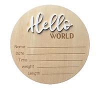 Unique Newborns Birth Board Wooden Baby Name Sign for Boys and Girls Shower and Hospital Photography Props Baby Arrival Celebration