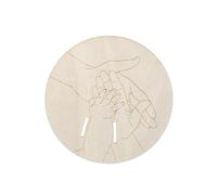 Unique Newborns Birth Commemoration Wood Plaques Elegant Wooden Baby Keepsakes Upgrades for Long Service Family Memories Baby