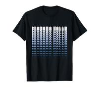 Unique Niagara Falls With Waterfall Effect Retro Typography T-Shirt