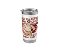 Unique Not All Heroes Dad Cargo Shorts Design Stainless Steel Insulated Tumbler