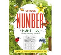 Unique Number Hunt 1-100: A Hands-On Math, Science & Writing Workbook for Kids Ages 5-7 with Coloring Pages and Jumping Spider Habitats