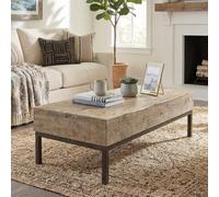 Unique One of a Kind - Coffee Table - Natural and Black - Elm Wood and Metal