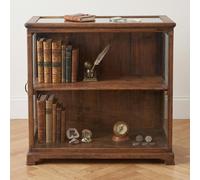 Unique One of a Kind - Display Cabinet - 1 Door - Vintage Brown - Glass and Wood